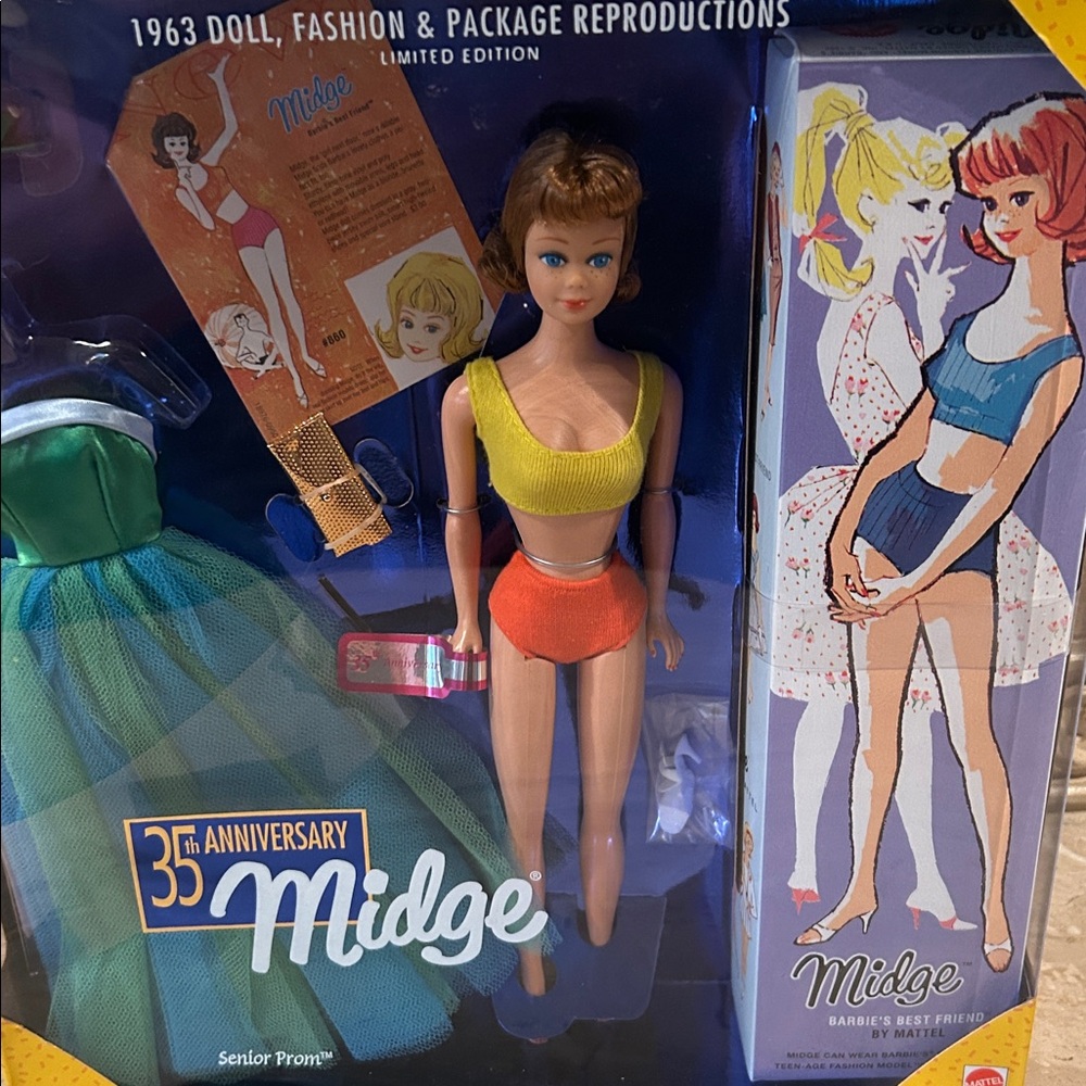 NWT 35th Anniversary Mattel Midge Doll - Picture 2 of 6